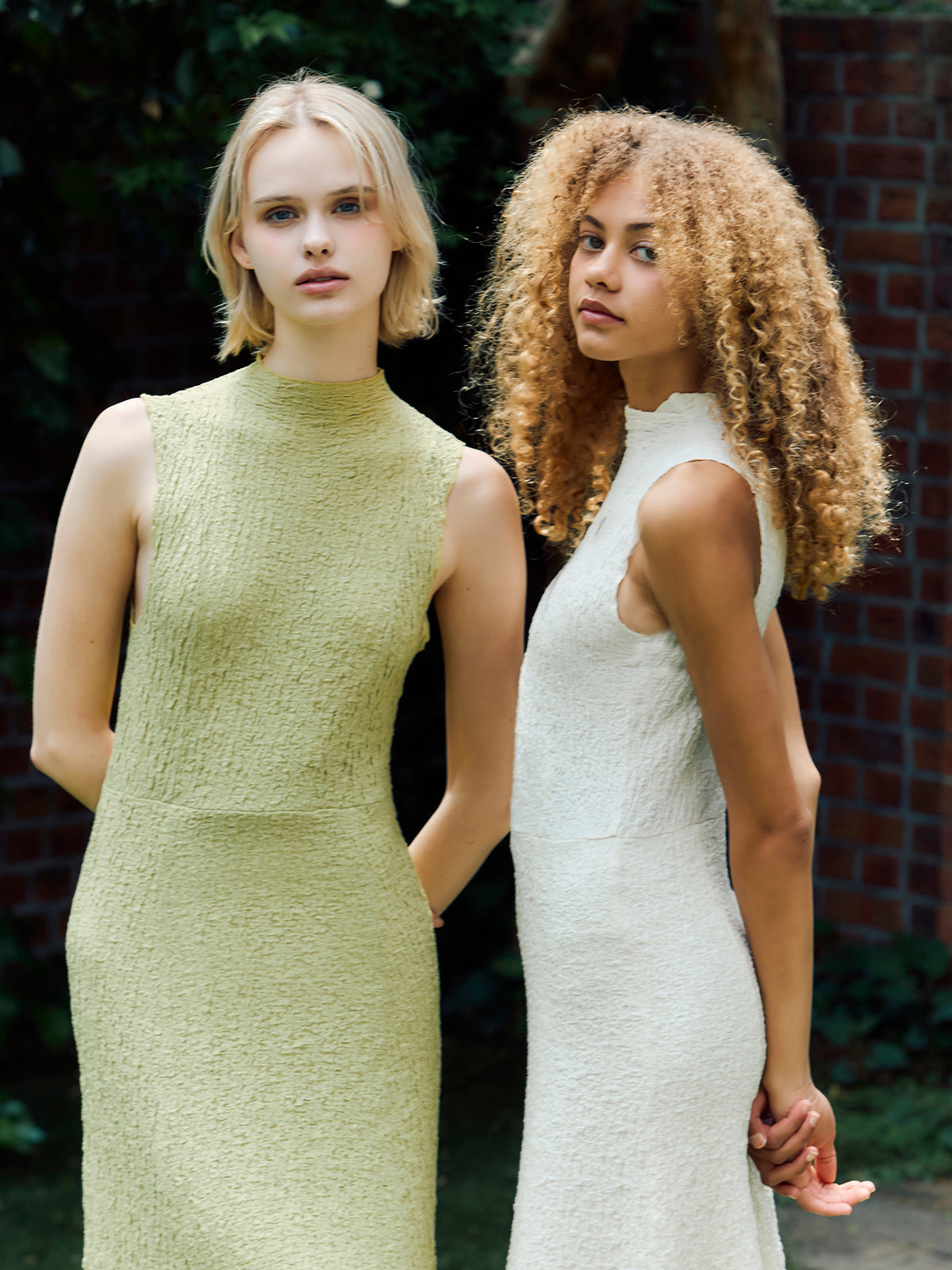 Terrace - high neck sleevelss dress
