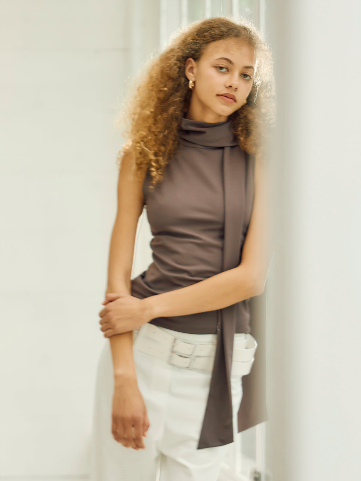 Cecil - Sleeveless tie knit