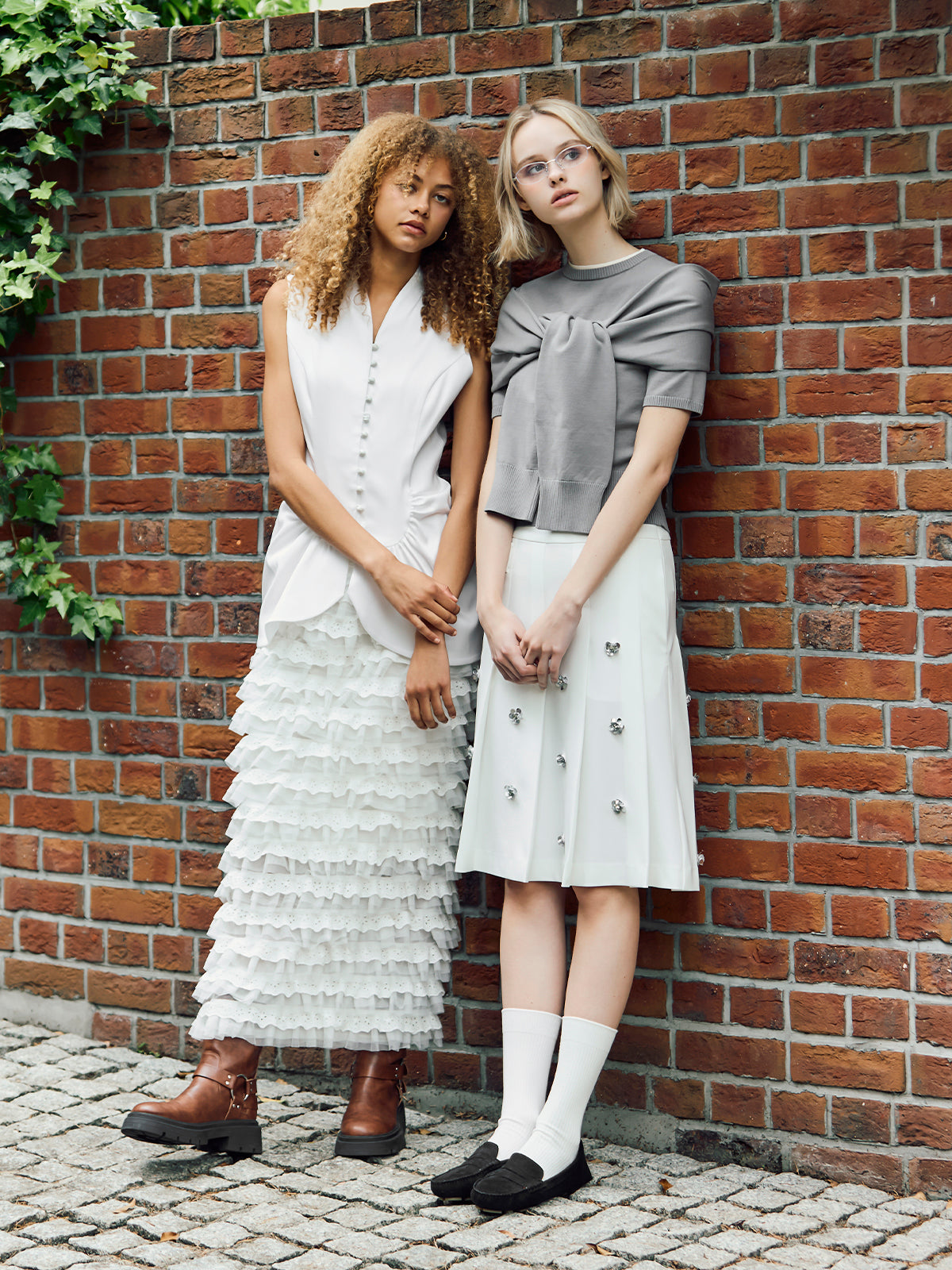 Viata - layered lace skirt