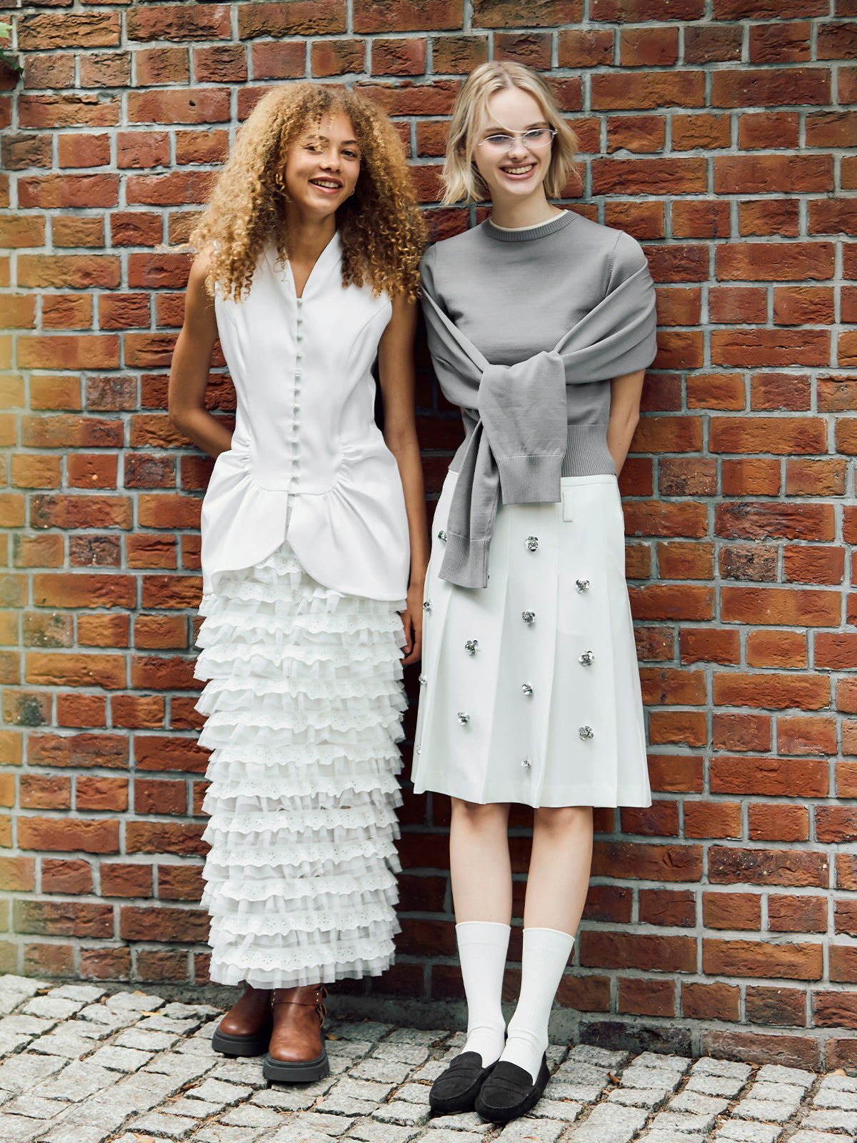 Viata - layered lace skirt