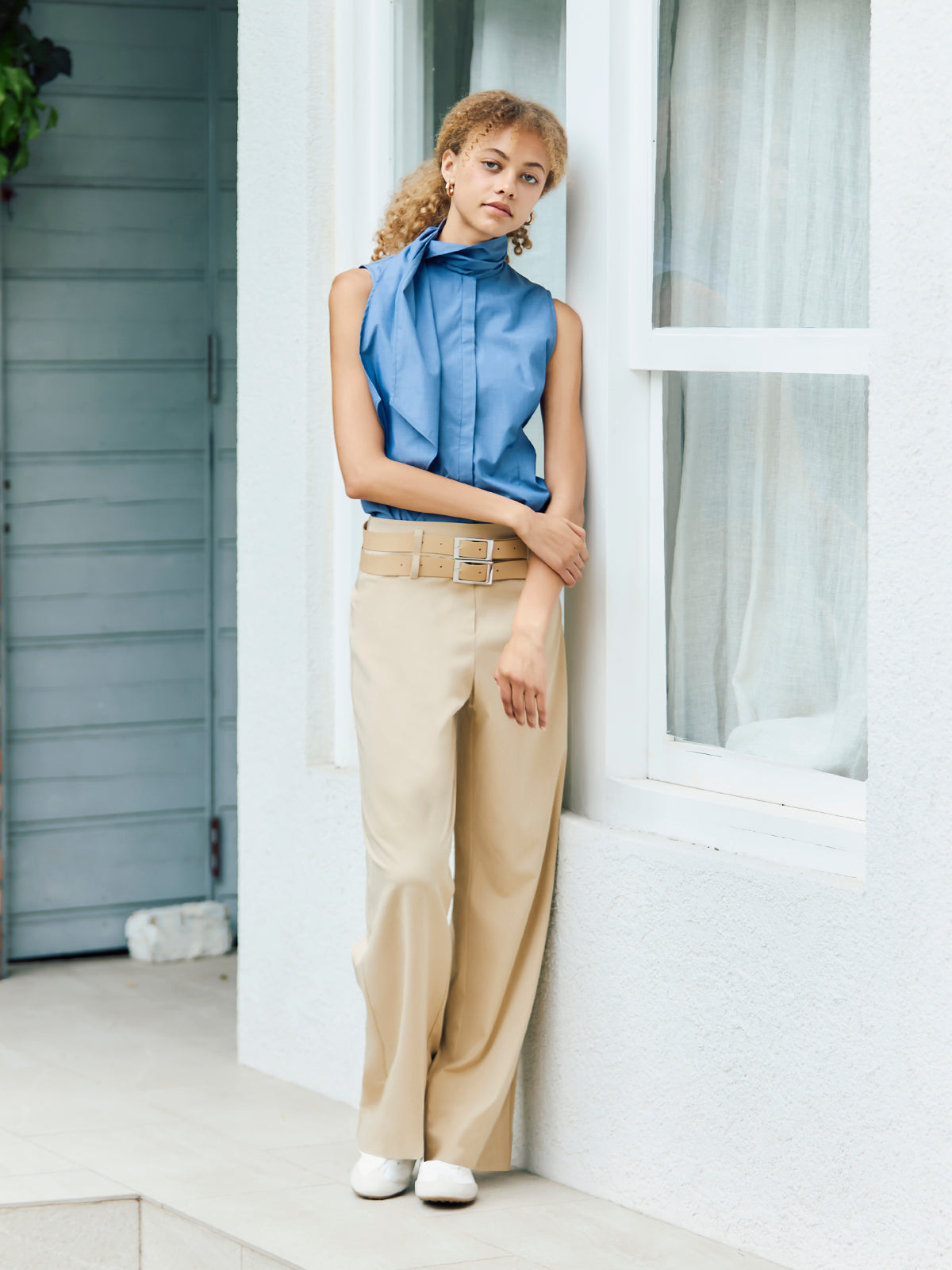 Gigi - double belt pants