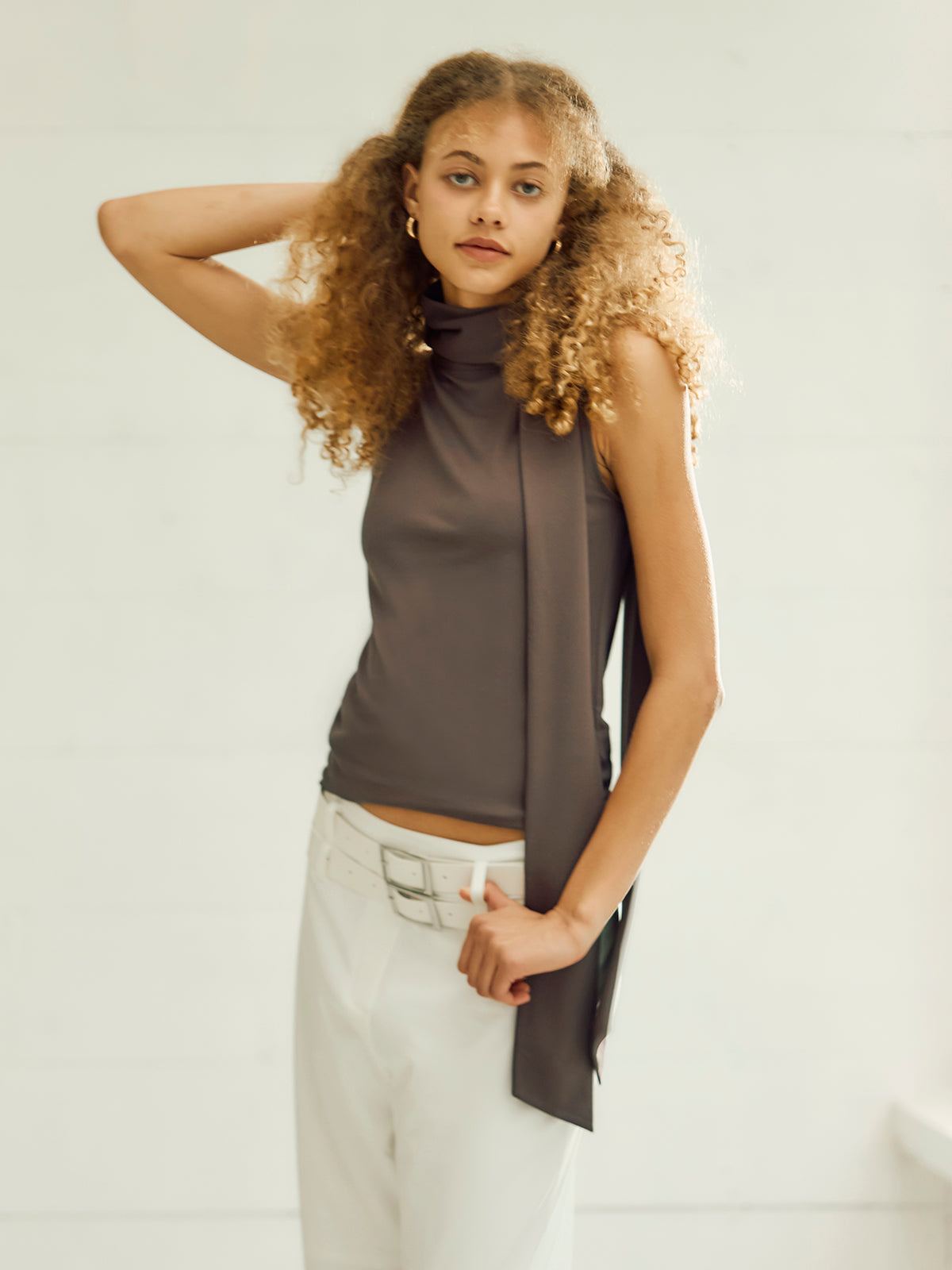 Cecil - Sleeveless tie knit